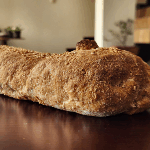 Molde integral de masa madre con queso y panela